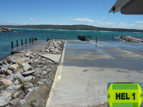 Burns Bay Boat Ramp GPS Validation Mark - Marine and Safety Tasmania